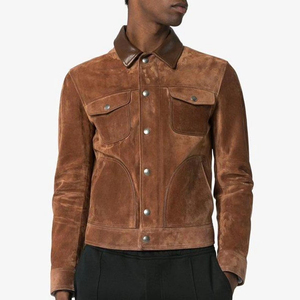 Chaqueta de Motociclista Unisex de Cuero Genuino de Alta Calidad, con Borlas, de Lona Gruesa, Impermeable, Resistente al Viento, Ecológica y Vintage - Product Image 1