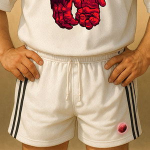 Ensemble de t-shirt et short en coton respirant et décontracté pour hommes, 2 pièces à manches courtes, vêtements de rue d'été à séchage rapide pour garçons de grande taille - Product Image 3