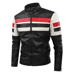 OEM et ODM Costumes de motard en cuir fonctionnels de printemps et d'automne pour hommes avec logo personnalisé Vestes de pilote amples avec matériau en cuir - Product Image 1