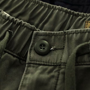 Shorts d'été décontractés pour hommes, respirants, coupe-vent, en coton, couleur unie, taille haute élastique, logo personnalisé, tailles XS à 6XL - Product Image 6