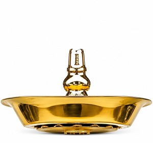 Teléfono Antiguo de Lujo de Latón Macizo con Diseño de Rinoceronte Dorado Esculpido, Grabado a Mano, 100 cm de Altura - Product Image 5