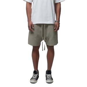 ¡Novedad de 2025! Pantalones cortos teñidos lisos con cintura elástica de lona de secado rápido personalizados al por mayor para hombre de gimnasio informal pesado de verano de alta calidad para hombre - Product Image 3