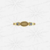 Sommer-Sale: Hochwertiger 925er Sterlingsilber 4x8mm Marquise-Ring mit 2mm Zirkonia-Fassung, anpassbarer, zierlicher Halbmontage-Schmuck