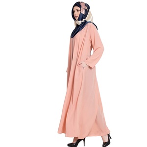 มาใหม่ดูไบสไตล์อาหรับสไตล์พิมพ์ออกแบบ Abaya สุภาพสตรีแขนยาวชุดยาวมุสลิมอิสลาม Abayas - Product Image 4