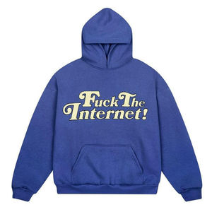 Streetwear Hip Hop personnalisé 100% coton sweat à capuche imprimé bouffant lourd pull-over impression 3d bouffante sweats à capuche pour hommes - Product Image 2