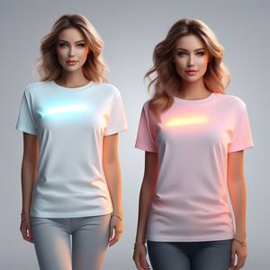 Camiseta de Mujer de Algodón Puro, Ecológica, Transpirable, de Alta Calidad, Talla Grande, Moderna, de Cuello Redondo y Manga Corta, Diseño Personalizado, Venta al Por Mayor - Product Image 3