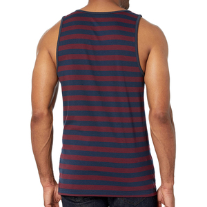 Camisetas sin mangas de fitness de alta calidad, estilo deportivo con estampado de líneas horizontales transpirables, camisetas personalizadas más demandadas listas para enviar - Product Image 3