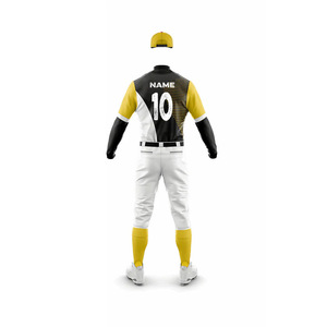 Ensemble d'uniformes de baseball en matériau de haute qualité, uniformes de baseball de couleur personnalisée pour hommes - Product Image 3