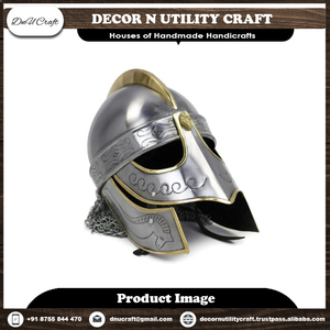 Cascos de Acero y Latón de Estilo Vintage Hechos a Mano, Listos para la Batalla, Armadura Medieval para Decoración del Hogar, Exhibición y Regalo para Coleccionistas - Product Image 3