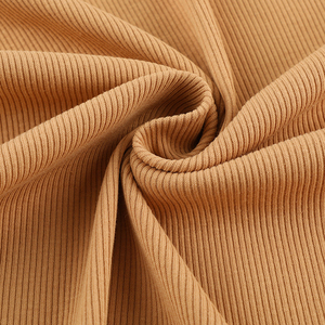 Tissu côtelé 100% polyester, tissu côtelé lourd, tissu côtelé noir pour vêtements décontractés et production <span class=keywords><strong>de</strong></span> vêtements <span class=keywords><strong>de</strong></span> <span class=keywords><strong>base</strong></span> - Product Image 4