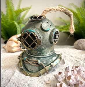 Un solo casco de buzos antiguo hecho a mano de EE. UU. Adorno en casco DE BUCEO ANTIGUO de gran calidad - Product Image 1