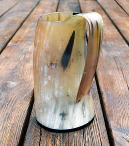 Tasse à boire en corne polie à la main Eco Friendly Viking Tankard pour Ale Mead Beer Cold Brew Authentique Rustique Drinkware Bulk Supply - Product Image 6