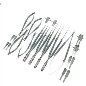 Ensemble de base de chirurgie microchirurgicale manuelle de la main Instruments de neurochirurgie plastique de précision Outils chirurgicaux en acier inoxydable - Product Image 4