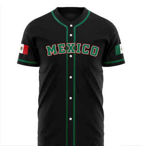 Personnalisé Nouveau Haute Qualité Mexique Baseball Jersey Chemises À Séchage Rapide Hommes Baseball Jersey - Product Image 3