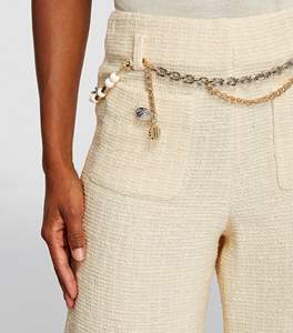 Hip Hop Style Streetwear couleur blanche surdimensionné léger poids large jambe pantalon pour femmes personnalisé polaire Soft Shell matériel pantalon - Product Image 3