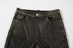 Alta calidad de primera calidad al por mayor nueva moda suelta recta lavado holgado hombres pantalones vaqueros casuales personalizados pantalones vaqueros - Product Image 4