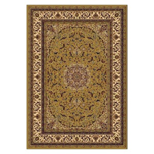 พรมเชนิลล์ลายเมดัลเลียนสีแดงเบอร์กันดีแบบดั้งเดิม รุ่น LXDP-0373 จาก RUGS DEPOT สำหรับขายส่ง พิมพ์ลายดิจิทัล ซักเครื่องได้ ไม่ลื่น - Product Image 1