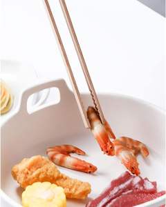 2 Pieces 100% Natural Bamboo Toast Tongs,10.2 Inches Long Tongs with Anti-slip Design,for <b>Toaster</b>,Fruits, Bread & Pickles - Product Image 5