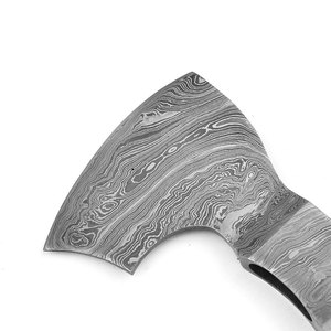 Tête de hache en acier de Damas fabriquée à la main adaptée au matériel de camping à bois et à la fabrication d'outils personnalisés - Product Image 3