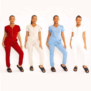 Stitchmode Manufacture Tulip Sleeve Custom High Quality Scrub Jogger Sets Hospital Uniforms Nursing Scrubs - Product Image 6