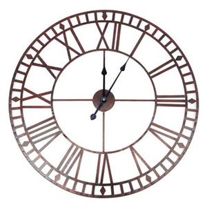 Stations de suspension extérieures décoratives en métal de style romain Horloge murale décorative de conception américaine - Product Image 2