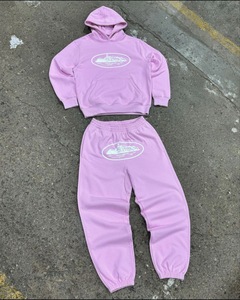 Wholesale High Quality Men Tracksuit Vintage Design and Custom Logo Full <b>Zip</b> <b>up</b> Casual Two Piece for Men 100% Cotton - Product Image 6