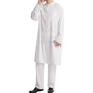 ชุดเดรส jubba สำหรับผู้ชาย, เดรสแขนยาวชุดเดรส jubba แบบดั้งเดิมสำหรับใส่สวดมนต์และสวมใส่ทุกวัน - Product Image 4