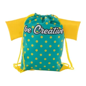 กระเป๋าเด็ก CreaDraw T แบบมีเชือกผูก ปรับแต่งได้ สำหรับสินค้าส่งเสริมการขาย - Product Image 1