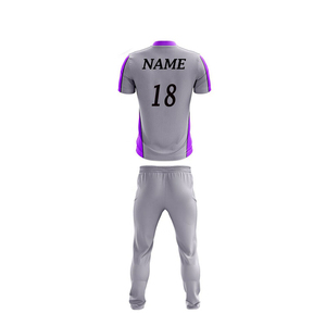 Nuevo patrón de uniforme de equipo de críquet de tela de poliéster, uniformes de diseño personalizado, uniforme de secado rápido de críquet - Product Image 5