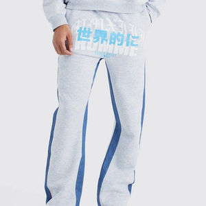 Conjunto Deportivo de Invierno 2026 Personalizado para Hombre, Ecológico, Ligero, de Poliéster/Algodón, con Logotipo Estampado, Pantalones Deportivos Acampanados, Sudadera con Capucha, Venta al Por Mayor - Product Image 4