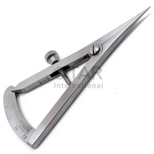 Calibrador recto Castroviejo Dental Premium 0-20mm 3,25 "Calibrador de medición quirúrgica Instrumentos médicos de acero inoxidable - Product Image 1