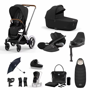 Système de poussette de voyage 3-en-1 Priam V4 neuf, avec siège auto Blade Cloud T I-Size et nacelle Lux en acier carbone - Product Image 2
