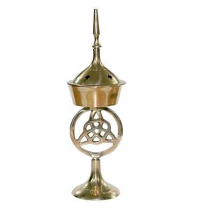 Christmas Decorative Brass <b>Incense</b> Burner Cross Top Best Selling Modern Design <b>Incense</b> Burner and Holder for Church Accessories - Product Image 5