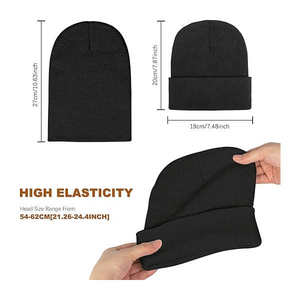 Gorro de Punto Deportivo Unisex con Rayas de Color Personalizado para Invierno, Venta al por Mayor, Alta Calidad, 100% Acrílico, 2025 - Product Image 5