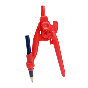 เข็มทิศเพื่อความปลอดภัยของโรงเรียนพลาสติก AD21สีแดง14x6.35ซม. - Product Image 3