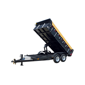 Remorque benne industrielle avec élévateur hydraulique à double cylindre, système à double porte et système d'éclairage intégré conforme au DOT pour la route - Product Image 5