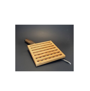 Classic Square Shaped <b>Wood</b> Dining Table Serving <b>Trivet</b> Coaster with Classic Style for Kitchenware Packaged in Carton - Product Image 3