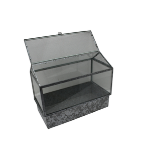 Nouvelle arrivée boîte carrée en fer gris oxydase couleur boîte de rangement de style moderne pour une utilisation maison décorative à la main article - Product Image 4