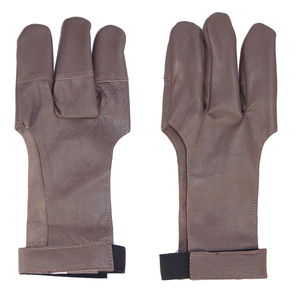 Adjustable Leather <b>Archery</b> <b>Gloves</b> Wholesale Non-Slip and Breathable with Very Cheap Price - Product Image 1
