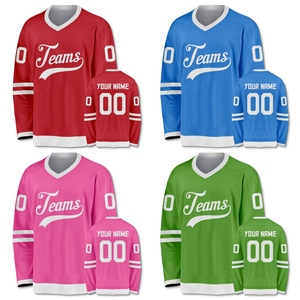 Venta al por mayor personalizado 100% poliéster transpirable antibacteriano ecológico Unisex adultos camisetas de hockey sobre hielo Tops ropa de hockey sobre hielo - Product Image 4