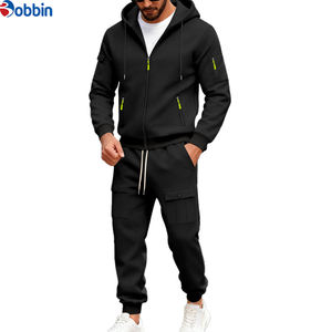 ชุดวอร์มแบบมีฮู้ด 2 in 1 ดีไซน์ unisex ผ้าฟลีซโพลีเอสเตอร์/คอตตอน ไซส์ EU  พร้อมโลโก้สั่งทำพิเศษ  มีเชือกผูก  กระเป๋าหลายช่อง เหมาะสำหรับฤดูหนาว - Product Image 3