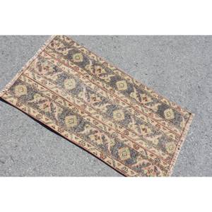ขนแกะสไตล์วินเทจ19x34ฟุตพรมสไตล์ตุรกีมีสีเบจสีน้ำตาลพร้อมแผ่นรองยางและเทคนิคการ3D ที่เป็นเอกลักษณ์ - Product Image 4