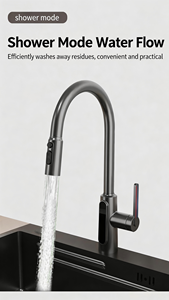 Grifo de Cocina Inteligente con Pantalla Digital de Temperatura, Salida de Agua Fría y Caliente, Diseño Extraíble para una Fácil Limpieza - Product Image 4