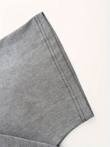 T-shirts légers en coton lavé à l'acide pour hommes respirants à motif solide Design tendance - Product Image 2