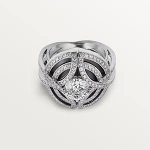 Anneaux de fiançailles et de mariage en argent 925 certifiés IGI, style classique de luxe, diamants en moissanite VVS, halo, pour femmes et hommes - Product Image 4