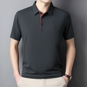 Oem customized <b>men's</b> polo <b>shirts</b> <b>men's</b> short sleeved <b>high</b> end lapel casual <b>collared</b> polo <b>shirts</b> <b>men's</b> - Product Image 1
