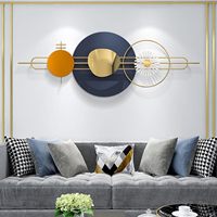 Moderne Schlafzimmer-Wanddekoration Mehrfarbige Metall-Wandkunst Langlebige Geometrische Hängedekoration für Zuhause und Büro