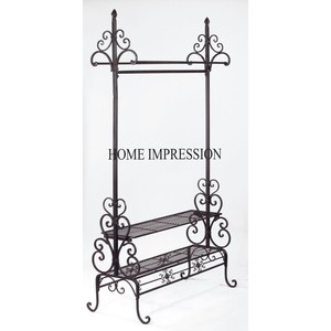 Porte-bagages en métal à usage intensif pour grandes valises de costumes, design moderne et créatif, fini or et brillant, pour la maison et l'hôtel - Product Image 3