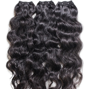 Meilleures ventes d'extensions de cheveux indiennes TEMPLE 100%, non traités, prix de gros, MACHINE, DOUBLE trame, paquets et perruques, fabricant - Product Image 6