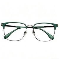 Gafas Minimalistas Redondas de Metal con Marco Delgado y Diseño Anti Luz Azul